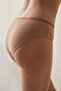 Beige Easy Cotton Trim Hipster Panties - 3