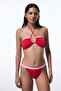 Red Marbella Super Low Rise Bikini Bottom - 5