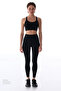 Black Wonder High Support Zipper Front Sports Bra - 3
