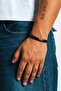 316L Black Stainless Steel Spring Men's Bracelet - 3