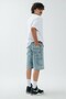 Iced Blue Carpenter Denim Jort Men's Urban Shorts - 4