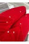 Red Dreams Heart Patterned Buttoned Fleece Pajama Set - 6