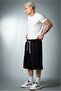 Black Oversize Men's Shorts Us4356Sy - 4