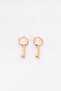 Ka5011Al Model Steel Key Earrings