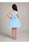 Girl's Square Neck Dense Tulle Short Birthday Dress - 2
