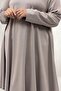 68090 Large Size Modal Mevlana Tunic - Beige - 2