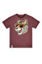 Boy's Set Tiger Printed 100% Cotton T-Shirt Striped Woven Shorts Summer Set - 6