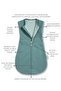 Double Layer Cotton Baby Swaddle Jumpsuit 1.5 Tog Mint - 2