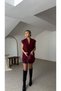 Off-Shoulder Oversize Padded Sleeveless Lined Women's Vest - 6