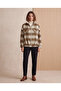 Plaid Patterned Cashmere Double Pocket Jacket - 2
