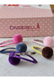 14-Piece Colorful Pompom Girls' Soft Snap Hair Clip Set - Gift Clip-On Snap Side Hair Clips - 5