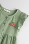 Waffle Knitted Fabric Girl's Dress 100% Cotton Organic Oeko-Tex Certified - 3