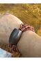 Brown Wooden Bamboo Beaded Multi Women's Bracelet - 3