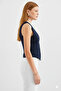 Women's Double-Breasted Cut Slim Fit V-Neck Button Detailed Vest - 3