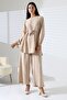 Women's Hijab Ayrobin Belted Tunic Trousers Double Set - 4