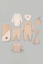 Baby Boy 10 Piece Cute Teddy Bear Detailed Organic Hospital-Issued Newborn Set - 2