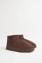 Boots 2519 - Bitter Brown Suede Women's Boots with Fur Inside and Thick Soles - 2