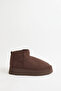 Boots 2519 - Bitter Brown Suede Women's Boots with Fur Inside and Thick Soles - 3