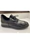 Men's Genuine Leather Black Orthopedic Shoes Suitable for Daily Use