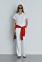 White Dalie Pleated Trousers - 8