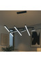 Modern Black Chandelier with 6 Illuminated Lines - 2