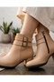 Women's Hermina Nud Skin Double Buckle Short Boots - 2