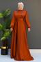 Milanda Hijab Evening Dress Cinnamon - 3