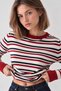 Women's Striped Sweater - 4
