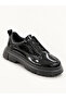 Kb-703 Kuback Charcoal Patent Leather Elastic Casual Men's Shoes - 8