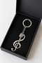 Left Hand Switch and Microphone Themed Metal Keychain – Unisex - Music Accessory - 3