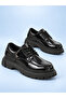 Kb-x6 kuback coal patent leather men's daily shoes