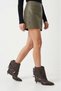 Women's Pointed Toe Tasseled Belt Detailed Heeled Boots Romas Brown - 8