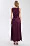 Waist-Tied Ruffled Satin Dress - 5