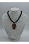 Fatma Ana Eli Necklace Crystal Cord - Black - - 2