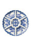 Florence round melamine 7-compartment meze plate with rotating mechanism