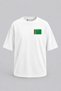 Oversize Turkmenistan Flag Pocket Printed Unisex T-Shirt