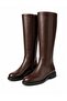 Women's Zippered Brown Riding Boots