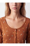 U-Neck Patterned Women's Pajama Set - 3