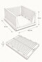 4-Piece Closet Organizer - Foldable Sliding Shelf Stackable Clothing Organizer - 8