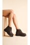 Skin High Sole Lace-Up Women's Short Bitter Brown Boots Bootie
