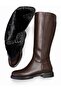 Women's Zippered Brown Riding Boots - 4