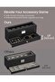 Watch Box, Watch Case with Glass Lid, 2-Tier Watch Display Case for 6 Watches, Lockable, 1 - 6