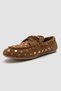 Hyde Earth Suede Genuine Leather Troc Lace-Up Women's Loafer Shoes - 8