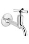 Plus Open-Close 4-Handle Chrome Swivel Faucet Single Inlet through Wall ()