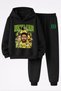 Neymar Jr. Printed 3-Yarn Quality Sweatshirt and Trackpants Kids' Top-Bottom Set