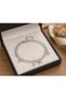 Women's Silver Color Steel Bracelet with Double Chain Ball Detail, Stylish Accessory - 3