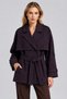 Women's Plaid Short Lined Trench Coat - 2