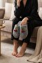 Plush Women's House Slippers with Cherry Detail - Cute Design Warm Room Slippers - 5