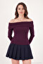 Cotton Fitted Fit Madonna Collar Blouse Women's Bluz 5866862 - 6