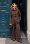 Chinese Button Detailed Comfortable Fit Knitwear Set Women's Set 680Us00004